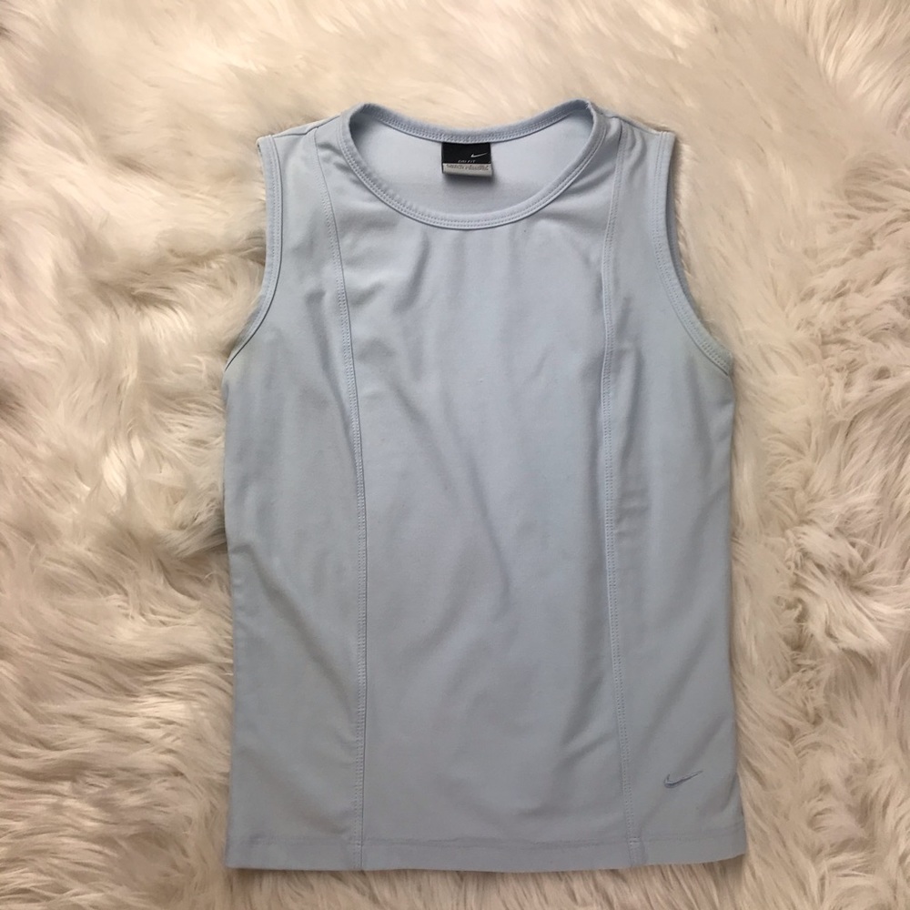 Nike Dri Fit Tank Top Size Small Baby Blue